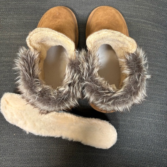 Bearpaw Konnie Winter Booties Ankle Boots Shoes-Brown-Suede-Women Size 6 - Picture 8 of 11